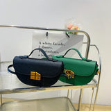 Semicircle High PU Leather Female Messenger Bag Small Shoulder Crossbody Bags