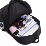 Silk Scarf Nylon Women Backpack - Pretty Style Girls School Travel Rucksack