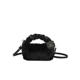 Senior Plush Handbag Female Autumn Winter Bag Small Cross-body Underarm Bag