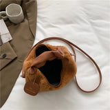 Senior Plush Handbag Female Autumn Winter Bag Small Cross-body Underarm Bag