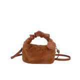 Senior Plush Handbag Female Autumn Winter Bag Small Cross-body Underarm Bag