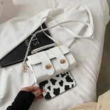 Wild Print Small Square Bag Single Shoulder Handbag