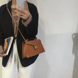 French Niche Ladies Casual Clutch Bag Retro Handle Handbag