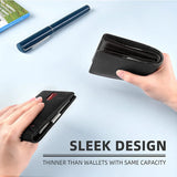 Sentiblos Bifold Leather Wallet 12 Slots RFID Blocking Wallet for Men&Women