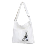 Sentiblos Canvas Shoulder Bag Large Capacity Tote Bag for Shopping Women