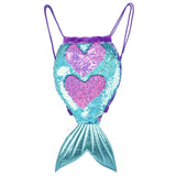 Sequin Drawstring Backpack Bag for Girls Multipurpose Storage Pouch 2021