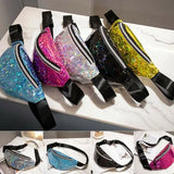 Sequin Glitter Waist Fanny Pack Belt Bum Bag Pouch Hip Purse