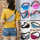 Sequin Glitter Waist Fanny Pack Belt Bum Bag Pouch Hip Purse