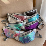Sequin Waist Bag Glitter Fanny Pack Women`s Belt Bag