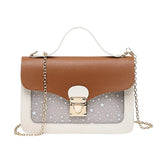 Sequin Star Print Shoulder Mobile Phone Bag Cover