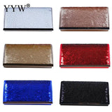 Sequined Envelope Bag Evening Party Crossbody Clutch Wallet Red Wedding Purse