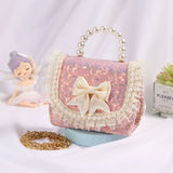 Sequined Lolita Wind Bow Girl Child Princess Shoulder Bag