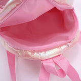 Sequined Unicorn Backpack Small Bag For Girls Pink