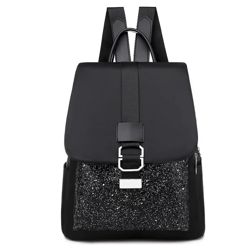 Sequins Backpack Women Girl School Backpack Teenage Girls Large Capacity Bag