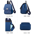Sequins Backpack Women Girl School Backpack Teenage Girls Large Capacity Bag