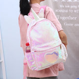 Sequins Unicorn School Bags for Girls Backpack Kids School Bag