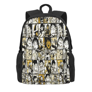 Sero Collage Backpack Zipper Men's Women's Bags