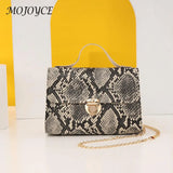 Serpentine Crossbody Handbag Leather Casual Shoulder Bags