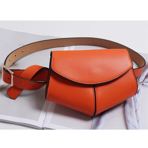 Serpentine Fanny Pack Ladies PU Leather Waist Belt Bag