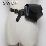 Serpentine Fanny Pack Ladies PU Leather Waist Belt Bag