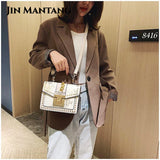 Serpentine Female Crossbody Bags Women Handbags Sac A Main Snakeskin Shoulder Sq