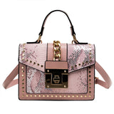 Serpentine Crossbody Bag Women Handbag Snakeskin Shoulder Bag