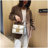 Serpentine Crossbody Bag Women Handbag Snakeskin Shoulder Bag
