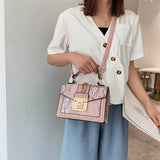 Serpentine Crossbody Bag Women Handbag Snakeskin Shoulder Bag