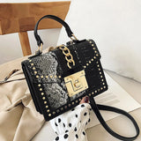 Serpentine Crossbody Bag Women Handbag Snakeskin Shoulder Bag