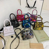 Serpentine Mini Women's Shoulder Messenger Bags High Female Handbags Crossbody B