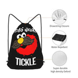 Sesame Street-Elmo Tickle Drawstring Backpack 3D Printing
