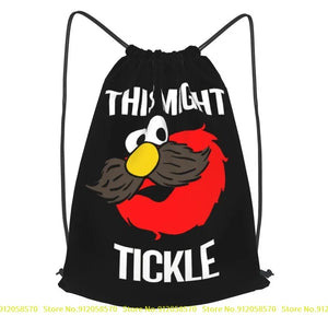 Sesame Street-Elmo Tickle Drawstring Backpack 3D Printing