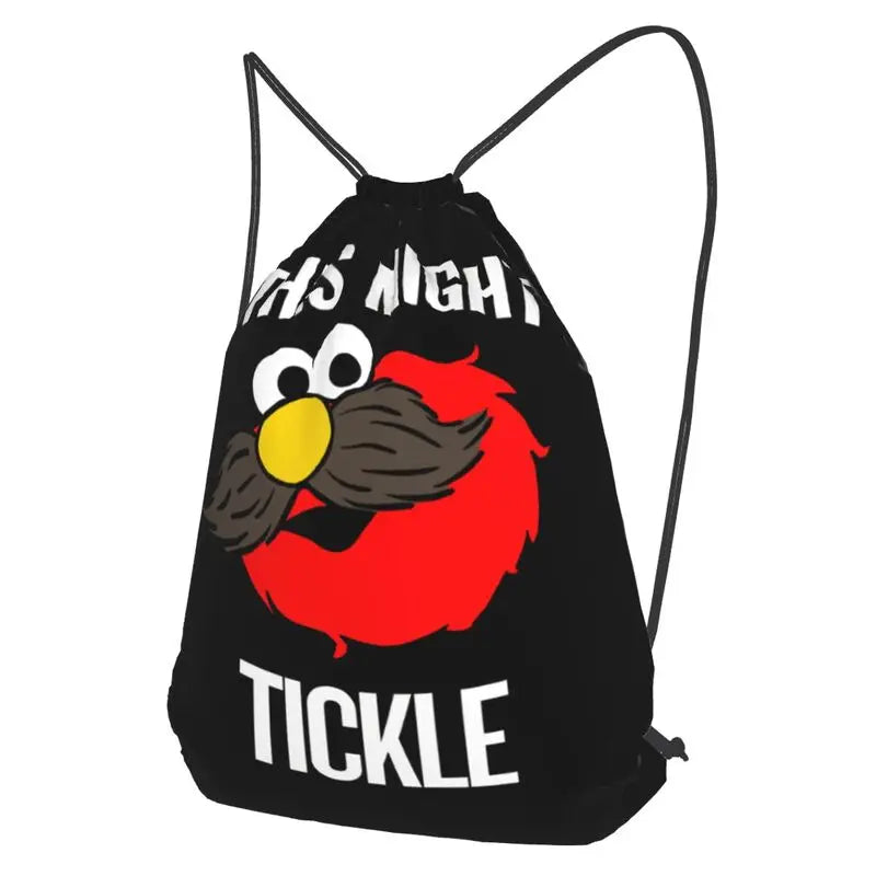 Sesame Street-Elmo Tickle Drawstring Backpack 3D Printing