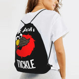 Sesame Street-Elmo Tickle Drawstring Backpack 3D Printing