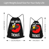 Sesame Street-Elmo Tickle Drawstring Backpack 3D Printing