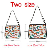 Leopard Lips Print Women Handbags Canvas Shoulder Bags Travel Hip Hop Clutch