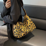 Leopard Print Women Single Shoulder Hobo Bag Cross Body Messenger Handbag