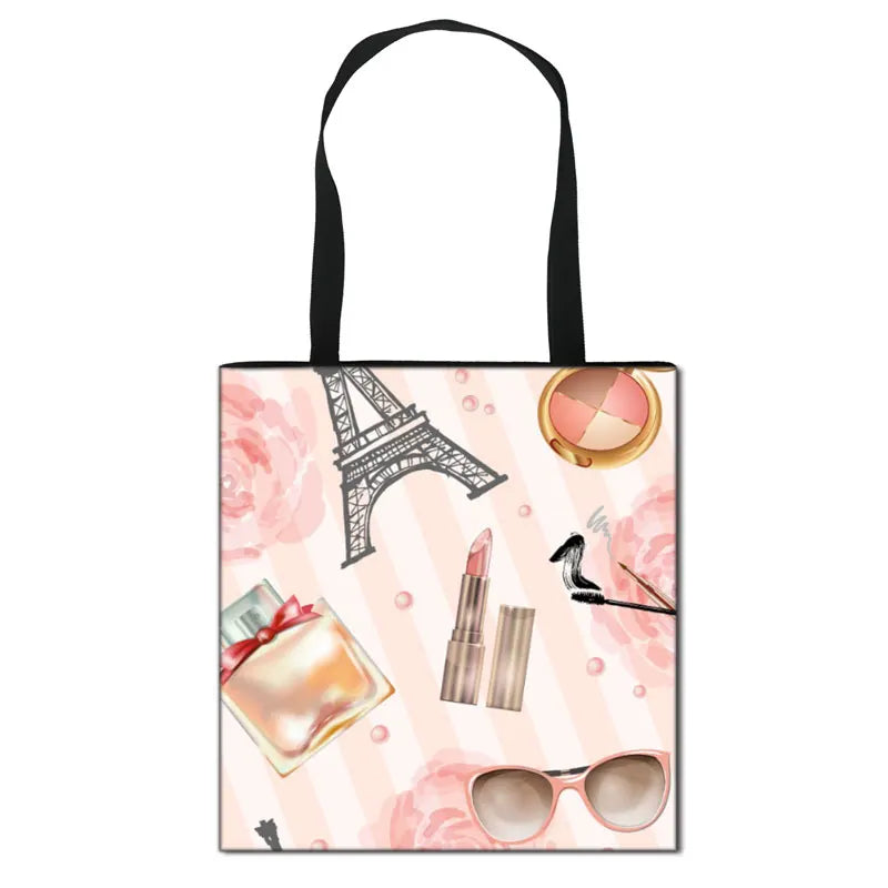 Sexy Red Lips Women Shoulder Bag for Travel Girls Handbag