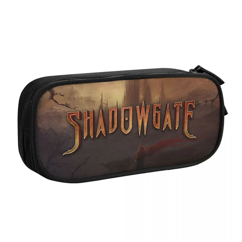Shadowgate Pen Box Student School Anime Zipper Pen Bag