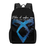 Shadowhunters 3D Print Book Bags Back to School Bag Set Boys Girls Kids Backpack