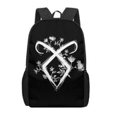 Shadowhunters 3D Print Book Bags Back to School Bag Set Boys Girls Kids Backpack