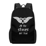 Shadowhunters 3D Print Book Bags Back to School Bag Set Boys Girls Kids Backpack