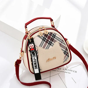 Shangxin Small Bag Women Ins Texture Handheld Crossbody Bag Mesh Red