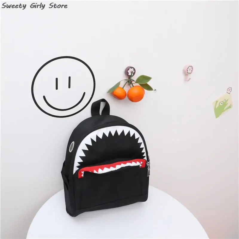 3D Cartoon Shark School Bag Girls Boys Backpack Shoulder Bag