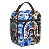 Shark Teeth Camo Insulated Lunch Bag - Camouflage Reusable Cooler
