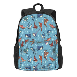Sharks In The Light 1 Backpacks Men's Backpacks Bags For Women Bag M...
