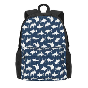 Navy Sharks Backpacks for Men Women