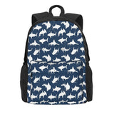 Navy Sharks Backpacks for Men Women