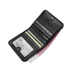 Sheepskin Braided Wallet Vertical Mini Thin Leather Purse Wallets Short Money