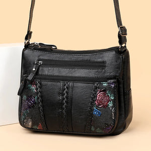 Sheepskin Diagonal Cross Bag Large Capacity Shoulder Bag